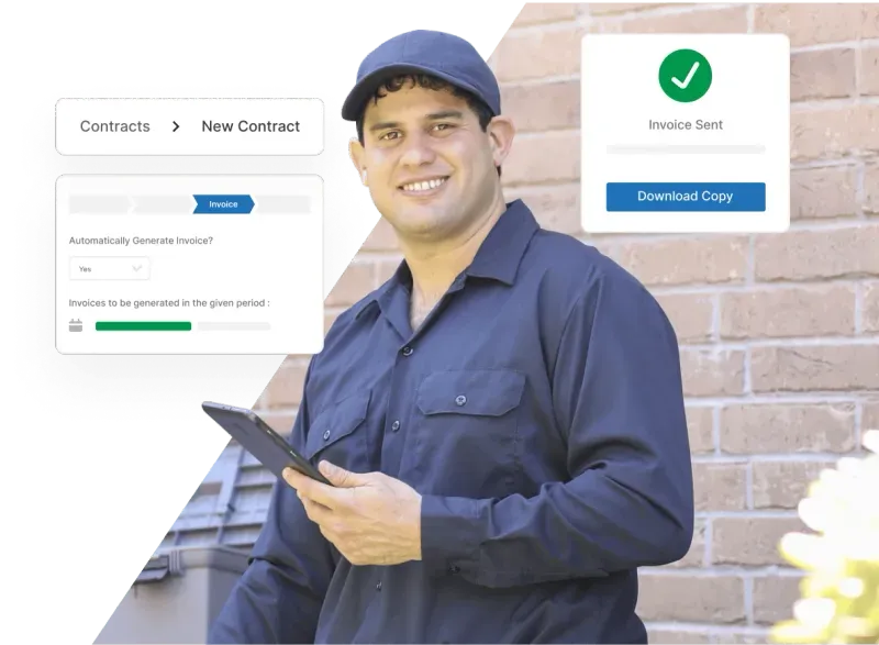 Automated accounting dashboard for field service businesses