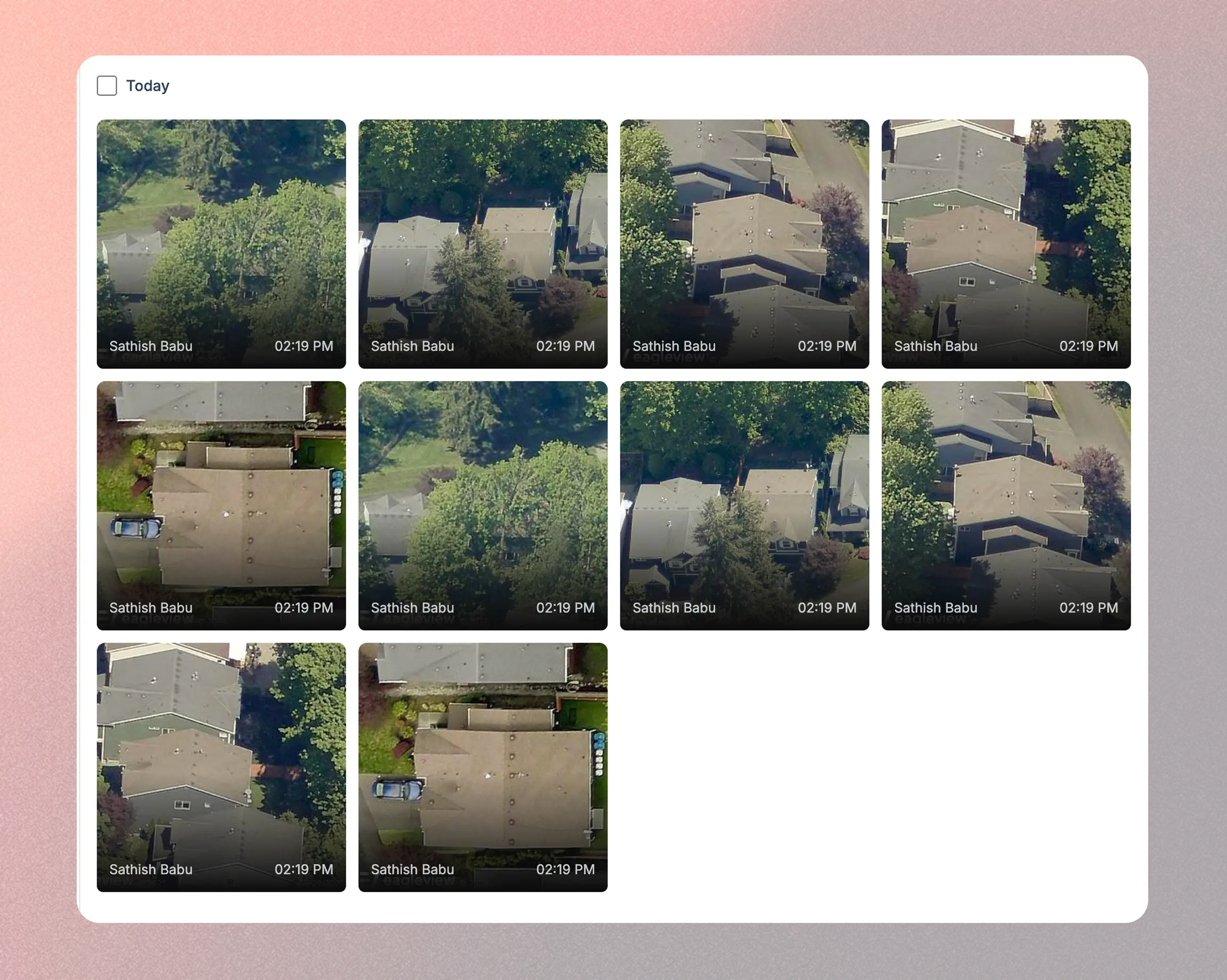 Two-way sync interface showing job gallery and status updates