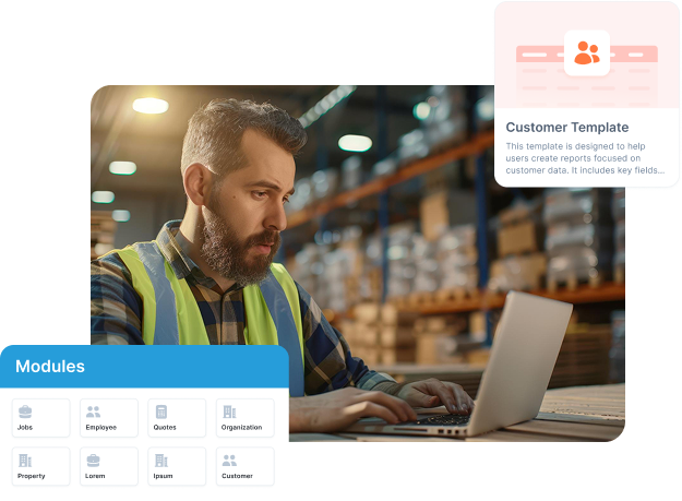 Zuper intelligent reporting and analytics dashboard