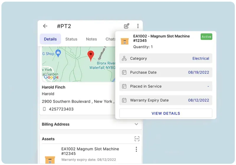 Compliance work order on Zuper mobile app