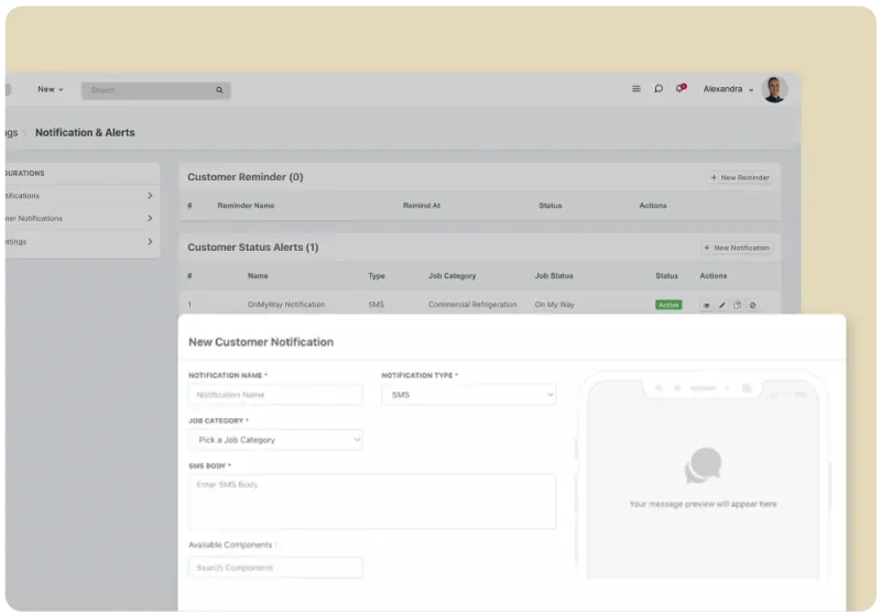 Preventive maintenance scheduling dashboard
