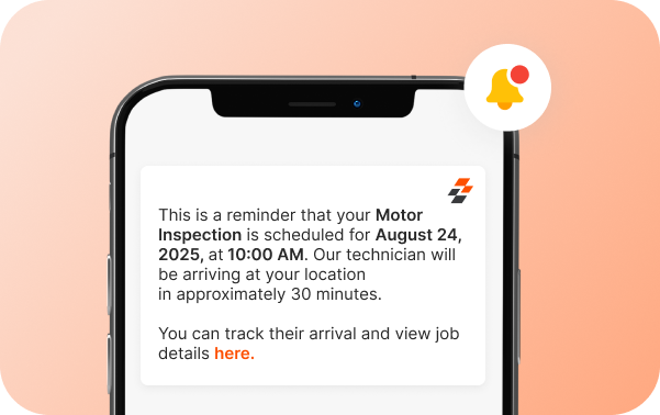 Automated customer notifications and alerts