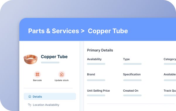 Real-time parts and inventory sync