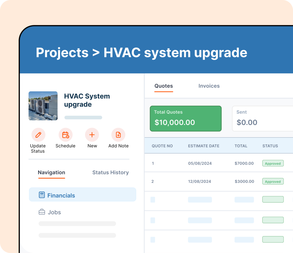 Cost and resource management dashboard