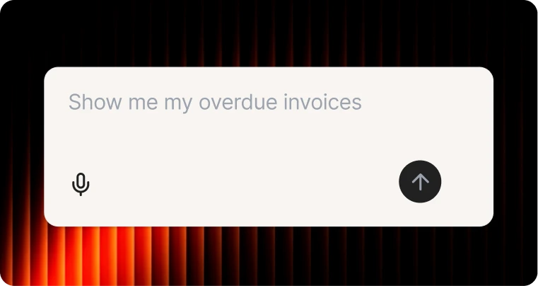 Zuper Sense AI interface with voice prompt