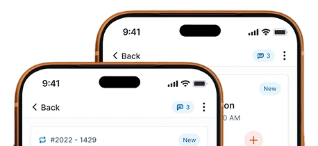 Zuper mobile application screens